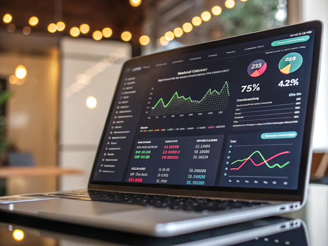 An image depicting a dashboard for monitoring online reputation metrics, showcasing real-time feedback analysis and proactive reputation management tools.
