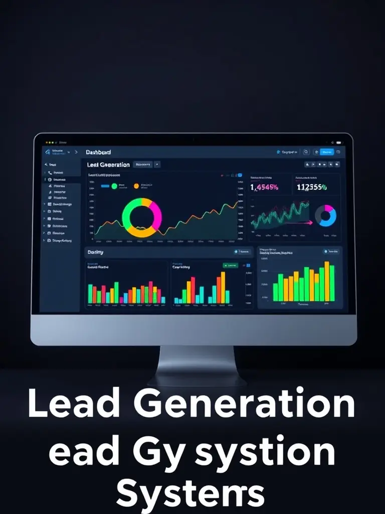 A dashboard displaying lead generation metrics, highlighting the effectiveness of AiVantage's AI-driven lead generation tools.